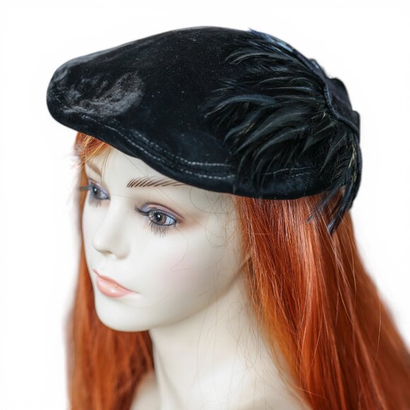 Vintage Velvet Hat Lot – 10 Mid-Century Styles main image 8